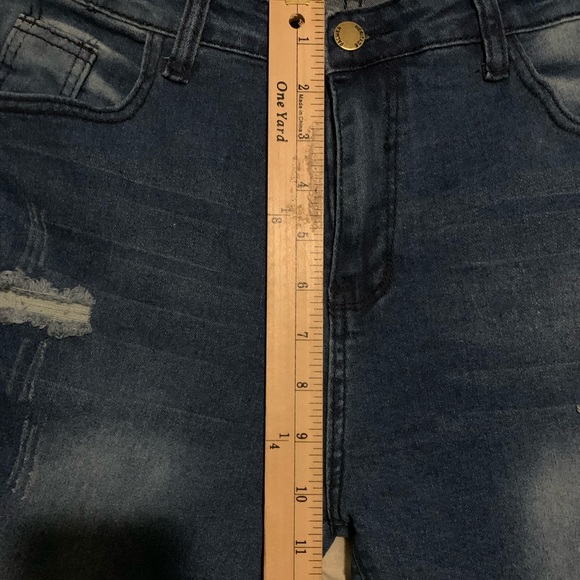 Moto Distressed Skinny Jeans - Picture 7 of 7